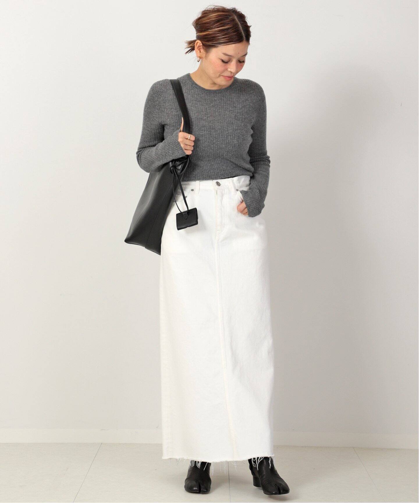 Cariaggi Cashmere Rib プルオーバー|Deuxieme Classe 配送ネットワーク 【Deuxieme Classe】CARIAGGI ユルタートル/RIBパンツ ニット/セーター