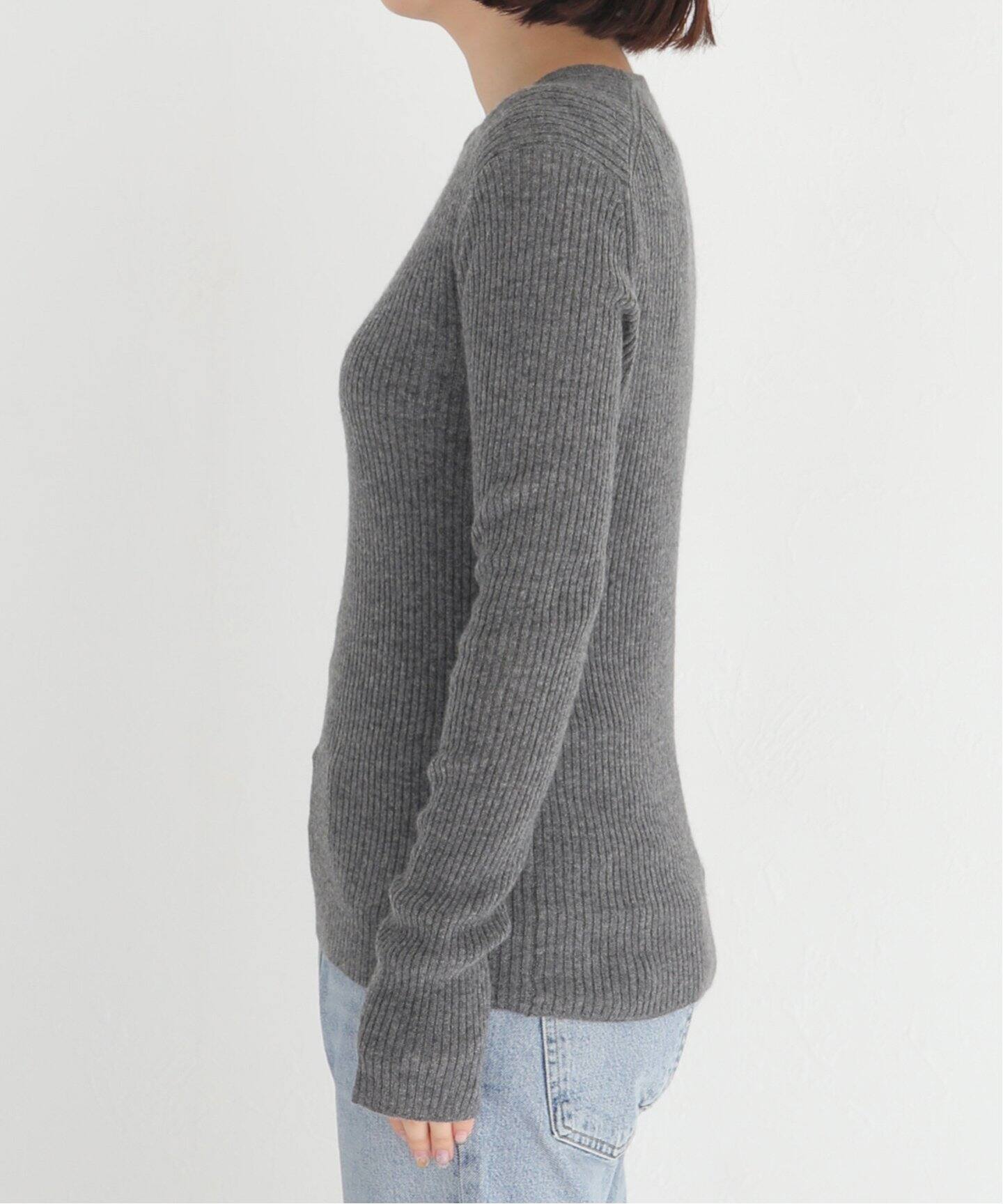 Cariaggi Cashmere Rib プルオーバー|Deuxieme Classe ...