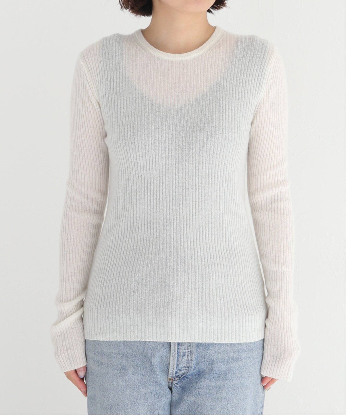 Cariaggi Cashmere Rib プルオーバー|Deuxieme Classe ...