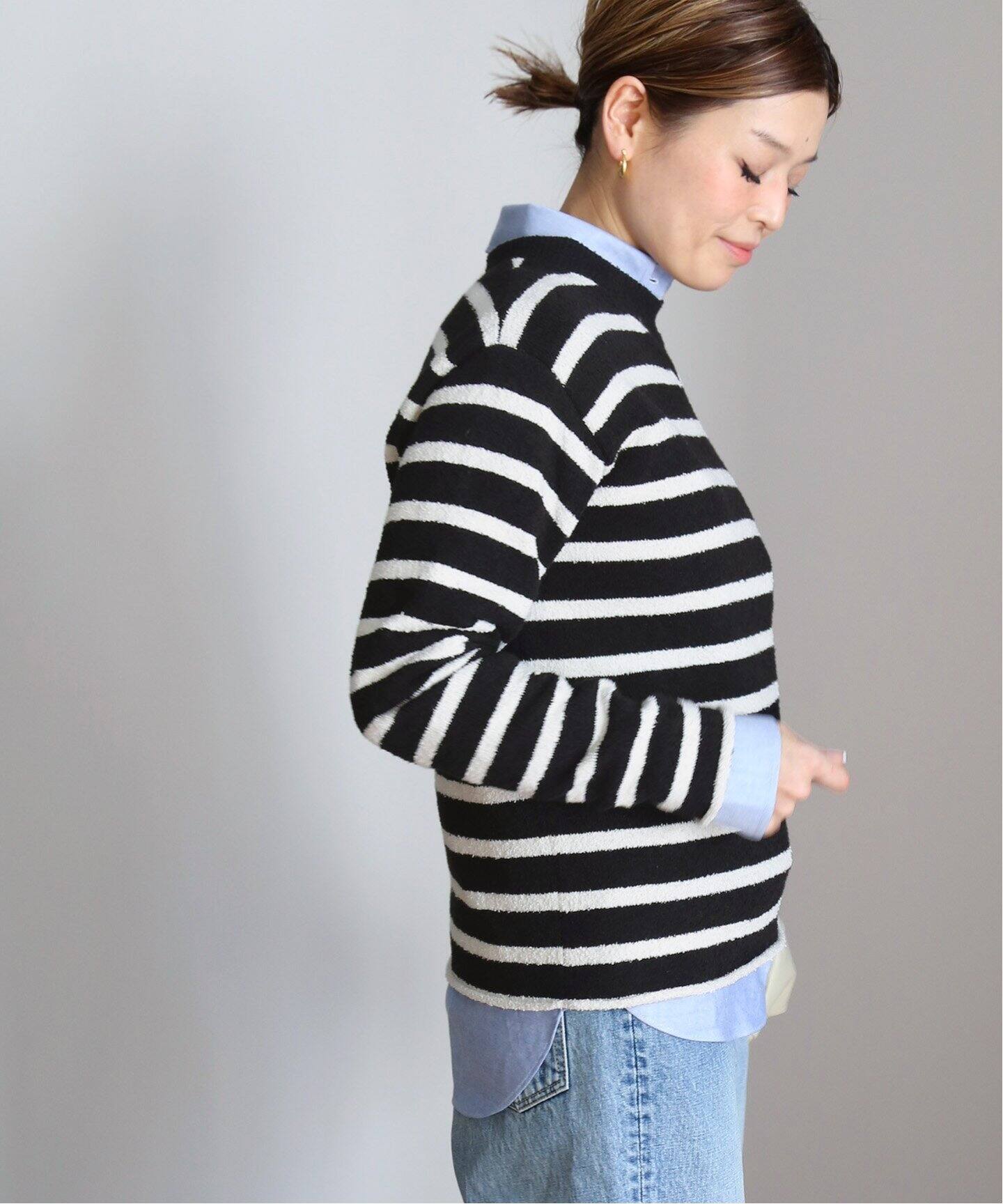 MADISONBLUE/マディソンブルー】BORDER BOUCLE ニット（ニット 