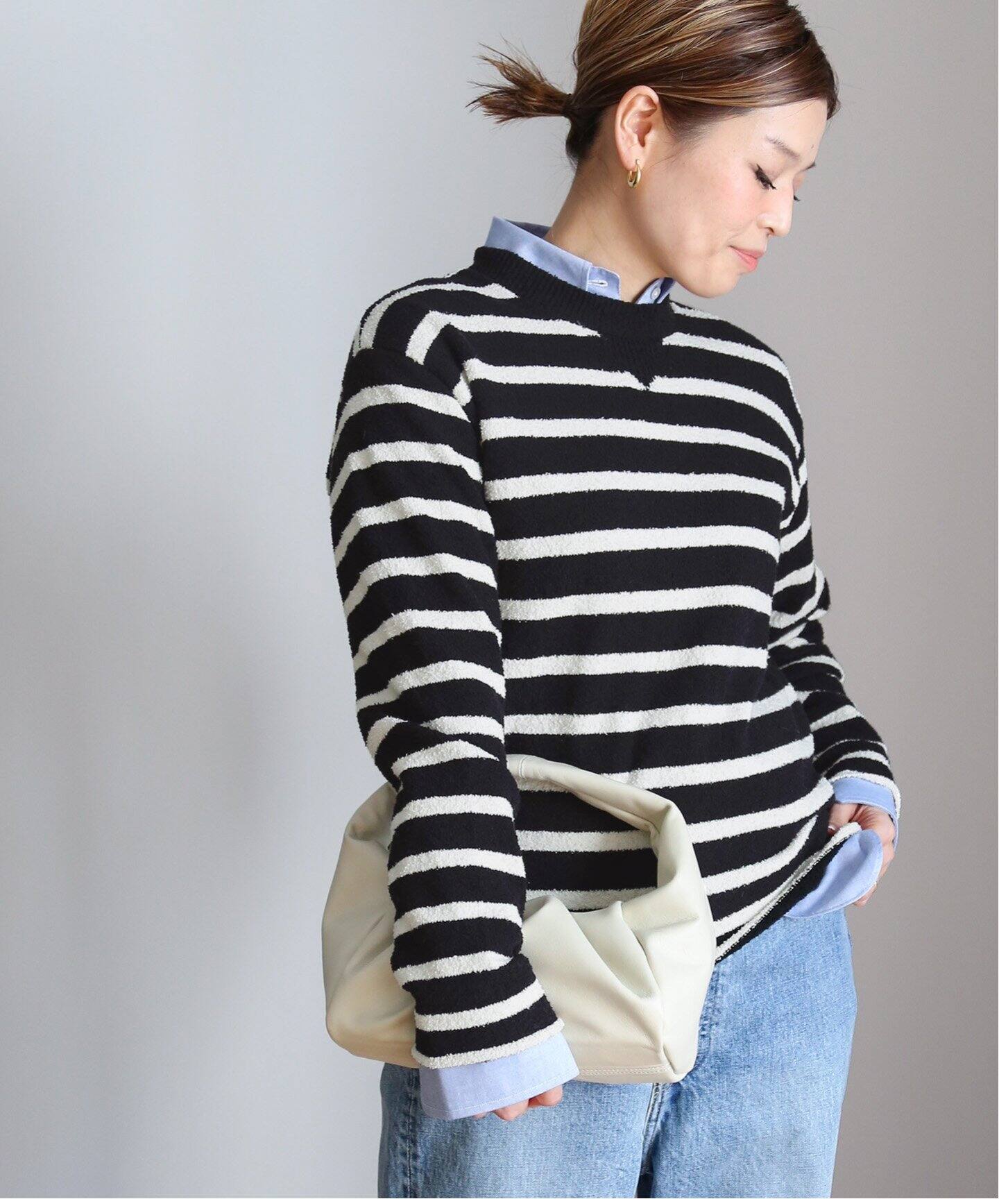 MADISONBLUE/マディソンブルー】BORDER BOUCLE ニット（ニット 