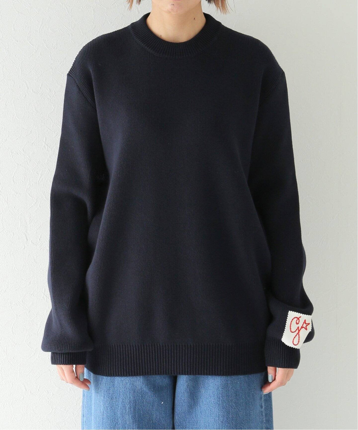 GOLDEN GOOSE/ゴールデングース】クルーネック ロゴニット（ニット  