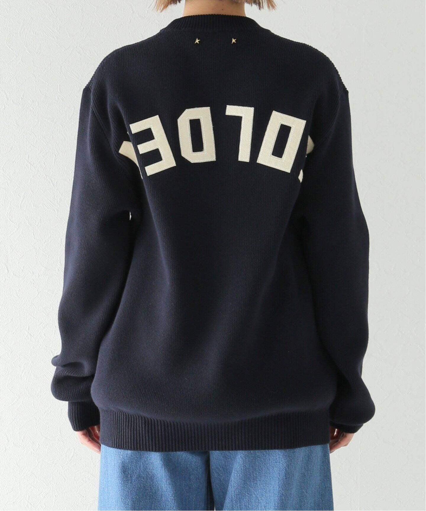 GOLDEN GOOSE/ゴールデングース】クルーネック ロゴニット（ニット  
