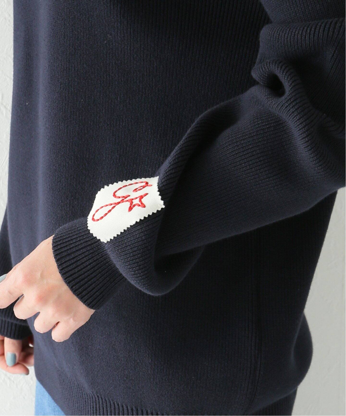 GOLDEN GOOSE/ゴールデングース】クルーネック ロゴニット（ニット  