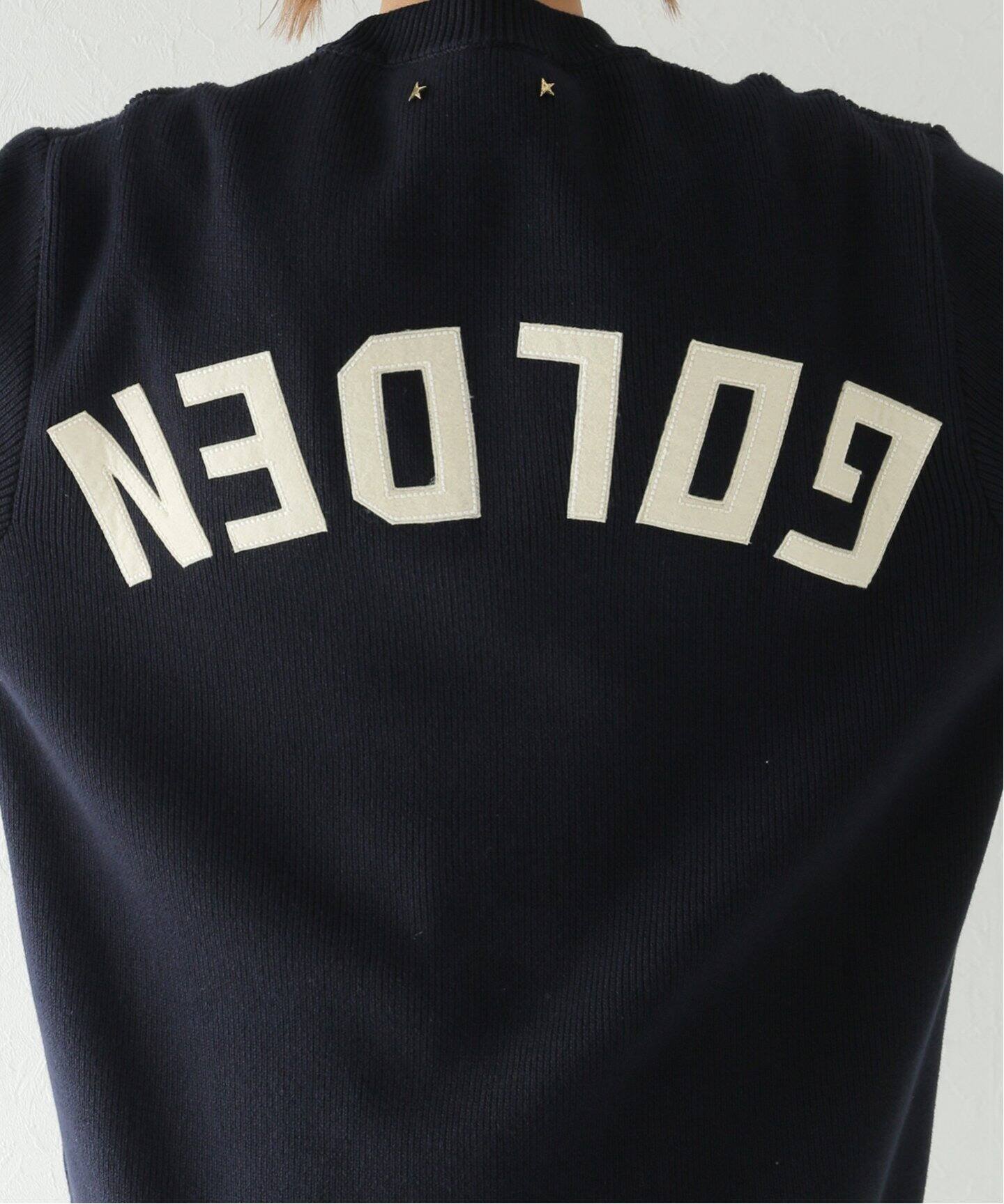 GOLDEN GOOSE/ゴールデングース】クルーネック ロゴニット（ニット  