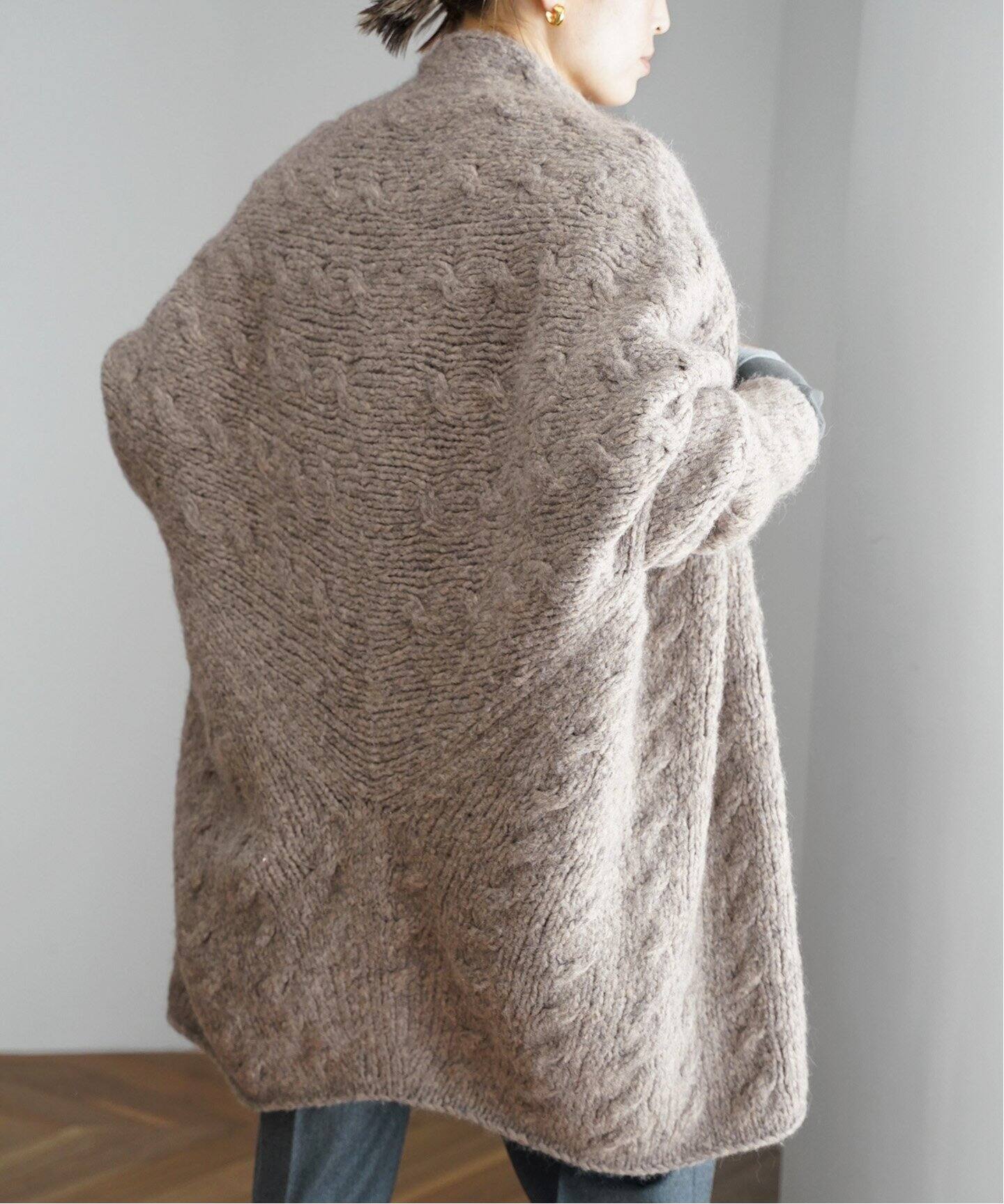 LAUREN MANOOGIAN/ローレン マヌージアン】HANDKNIT CABLE  