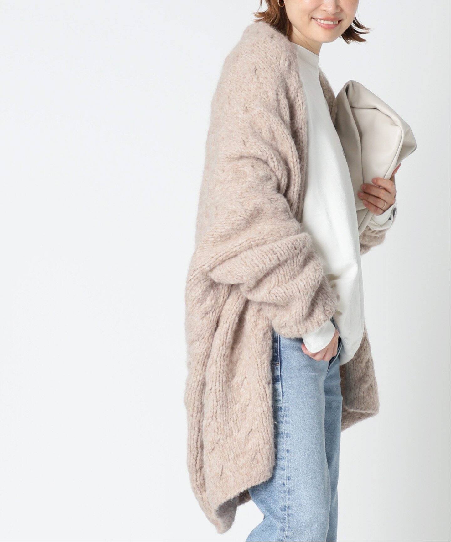 LAUREN MANOOGIAN/ローレン マヌージアン】HANDKNIT CABLE 