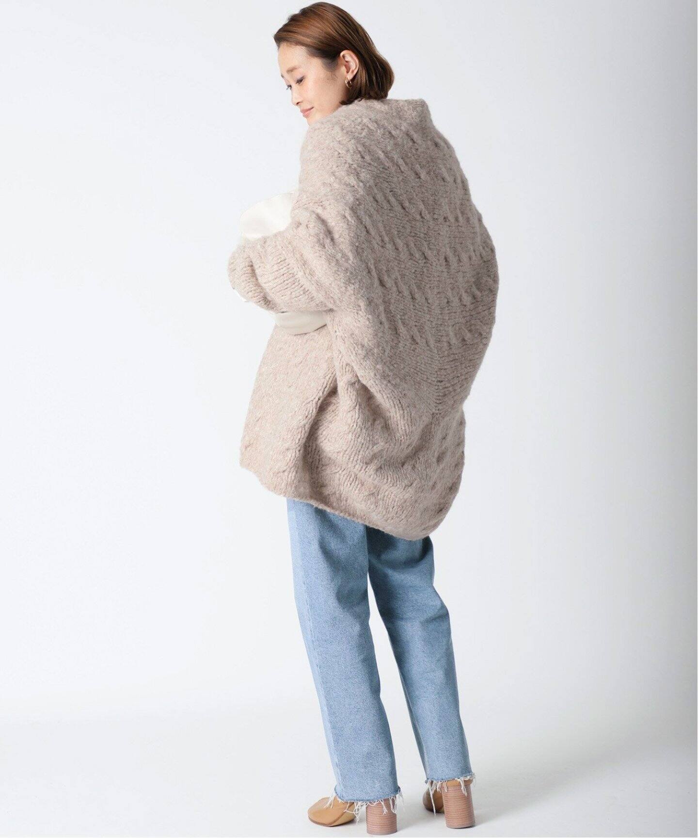LAUREN MANOOGIAN/ローレン マヌージアン】HANDKNIT CABLE 