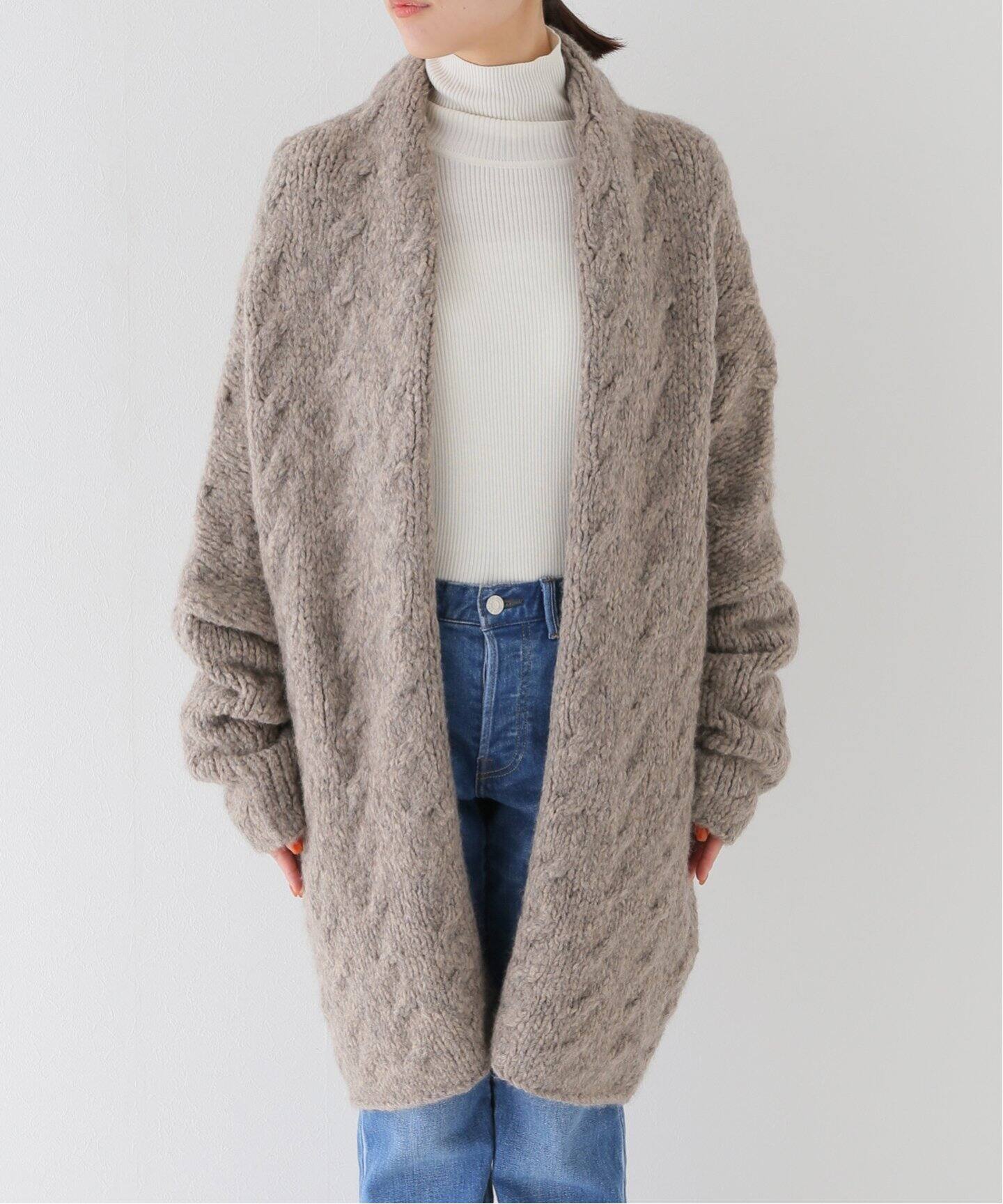 LAUREN MANOOGIAN/ローレン マヌージアン】HANDKNIT CABLE  