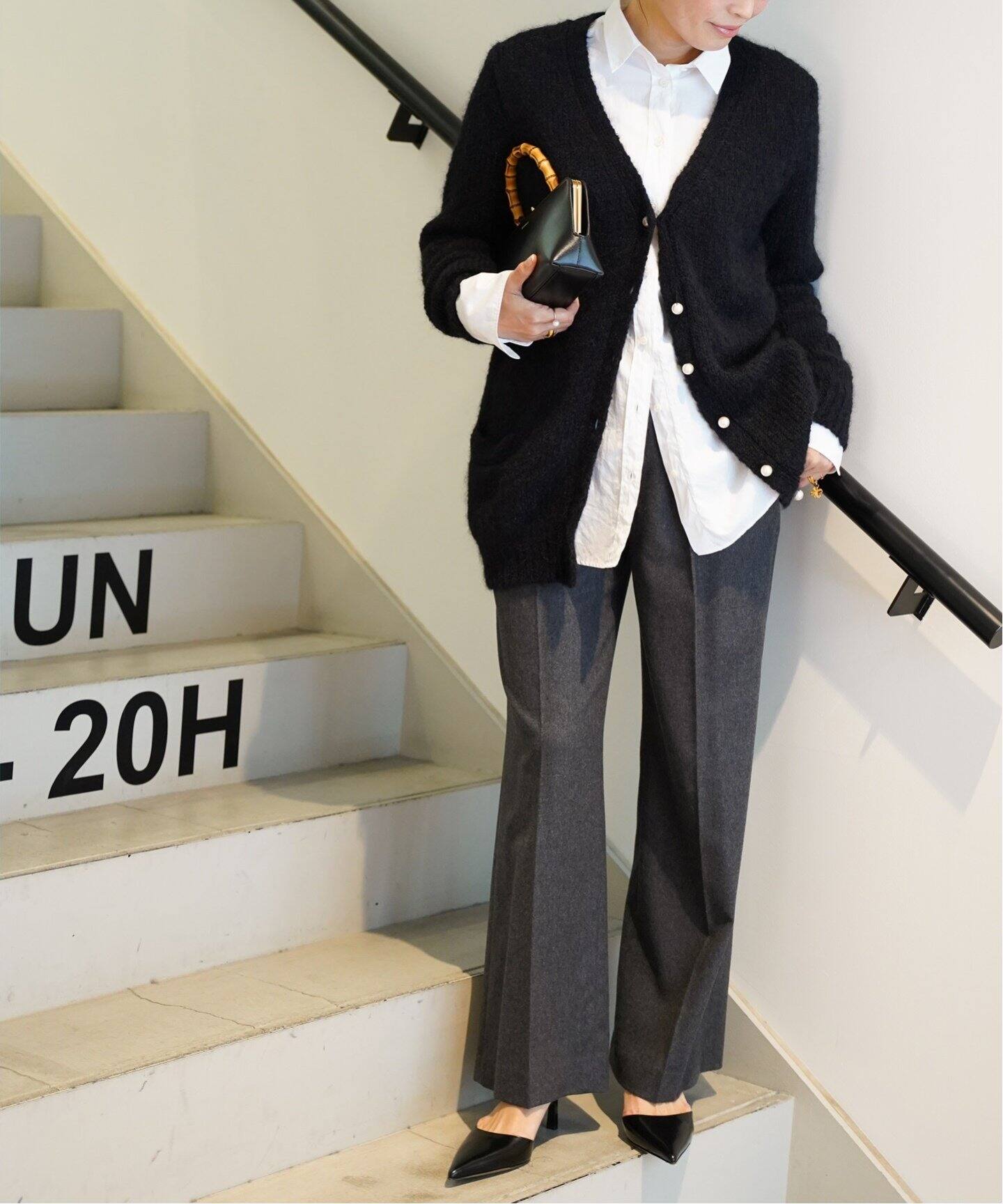 MADISONBLUE/マディソンブルー】LOOSE BIG V カーディガン  