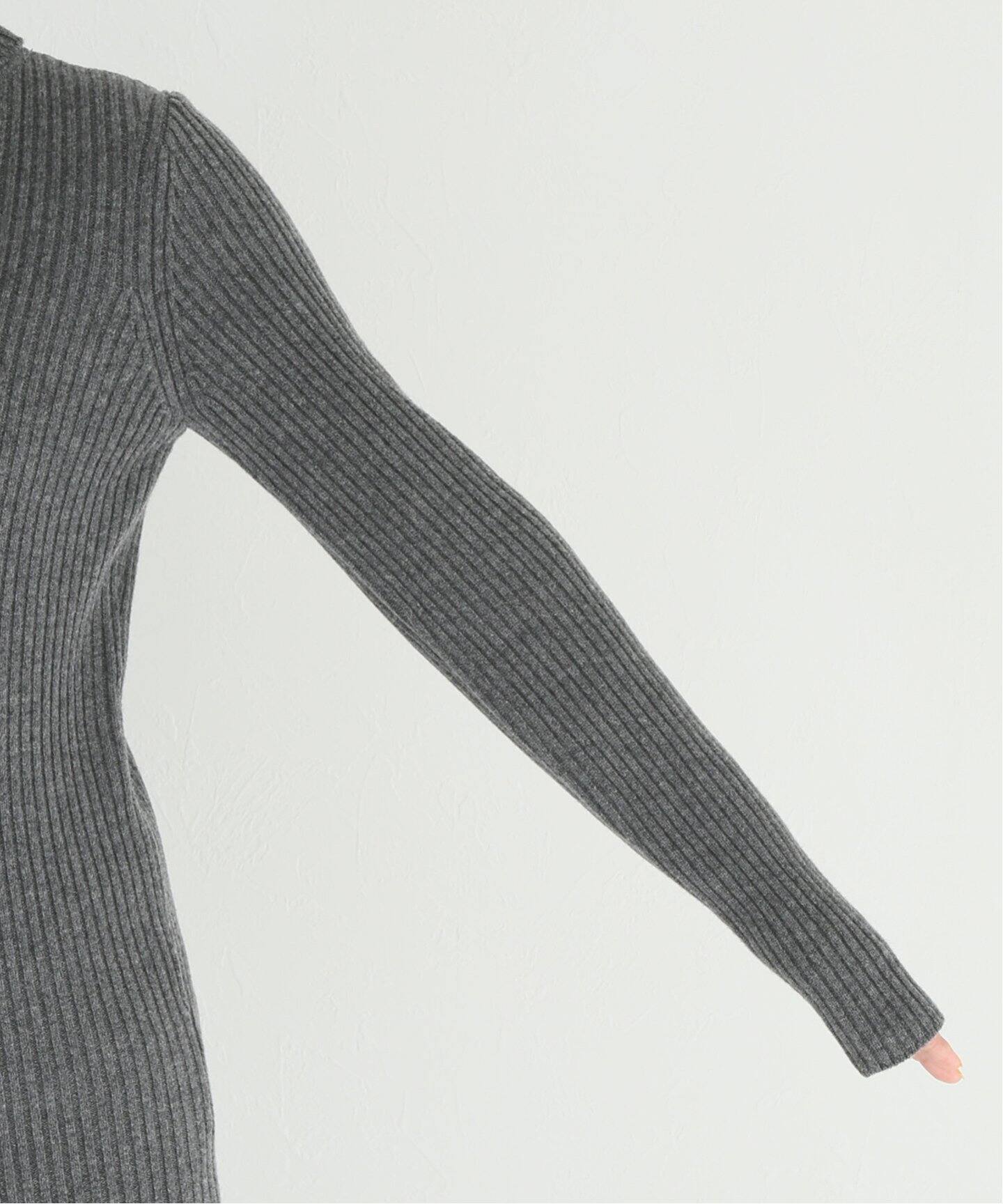 MADISONBLUE/マディソンブルー】タートルネック RIB LAMB WOOL（ニット 