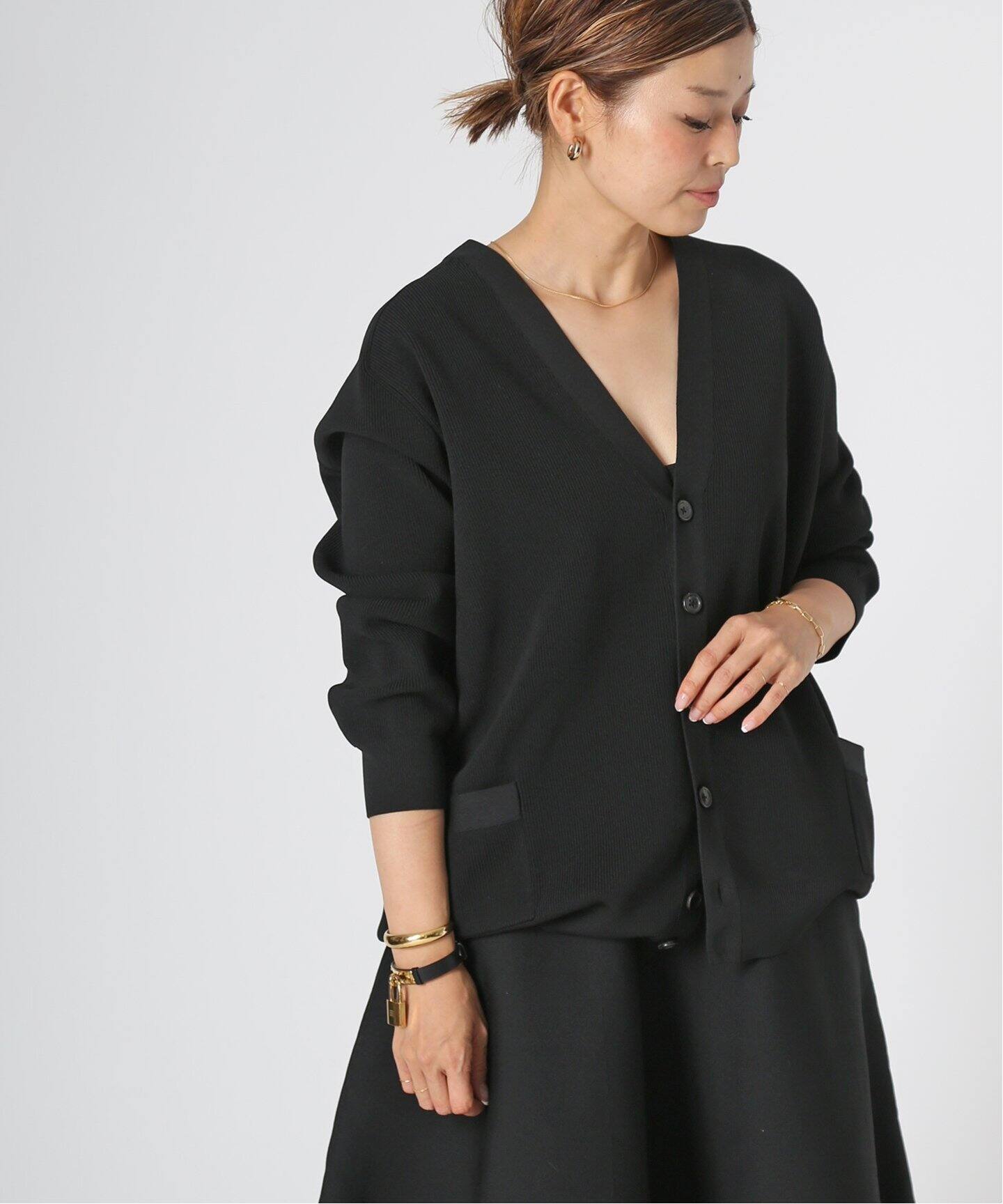 MADISONBLUE/マディソンブルー】 BIG KNIT Vネック カーディガン  