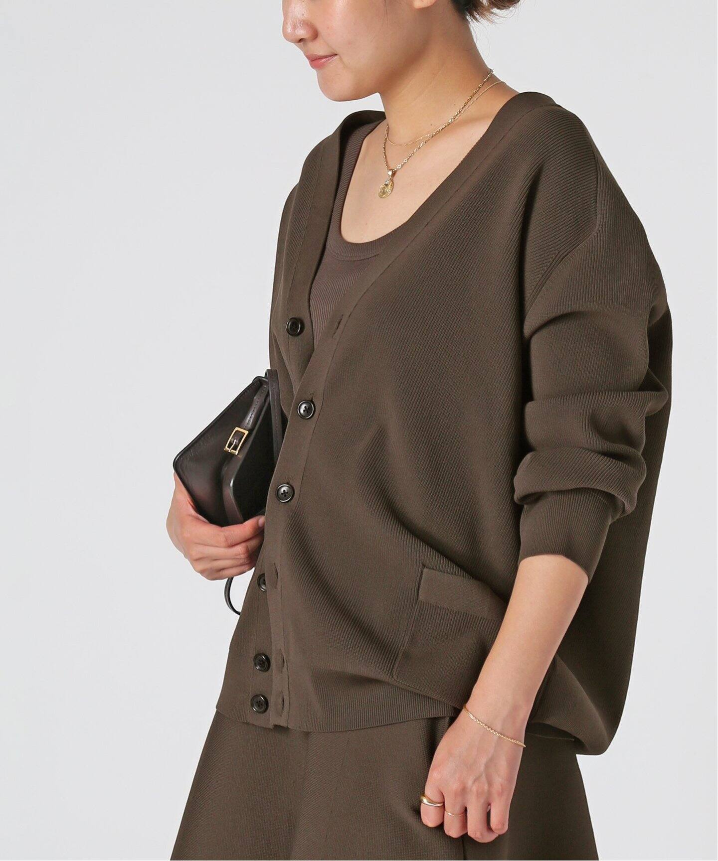 MADISONBLUE/マディソンブルー】 BIG KNIT Vネック カーディガン  