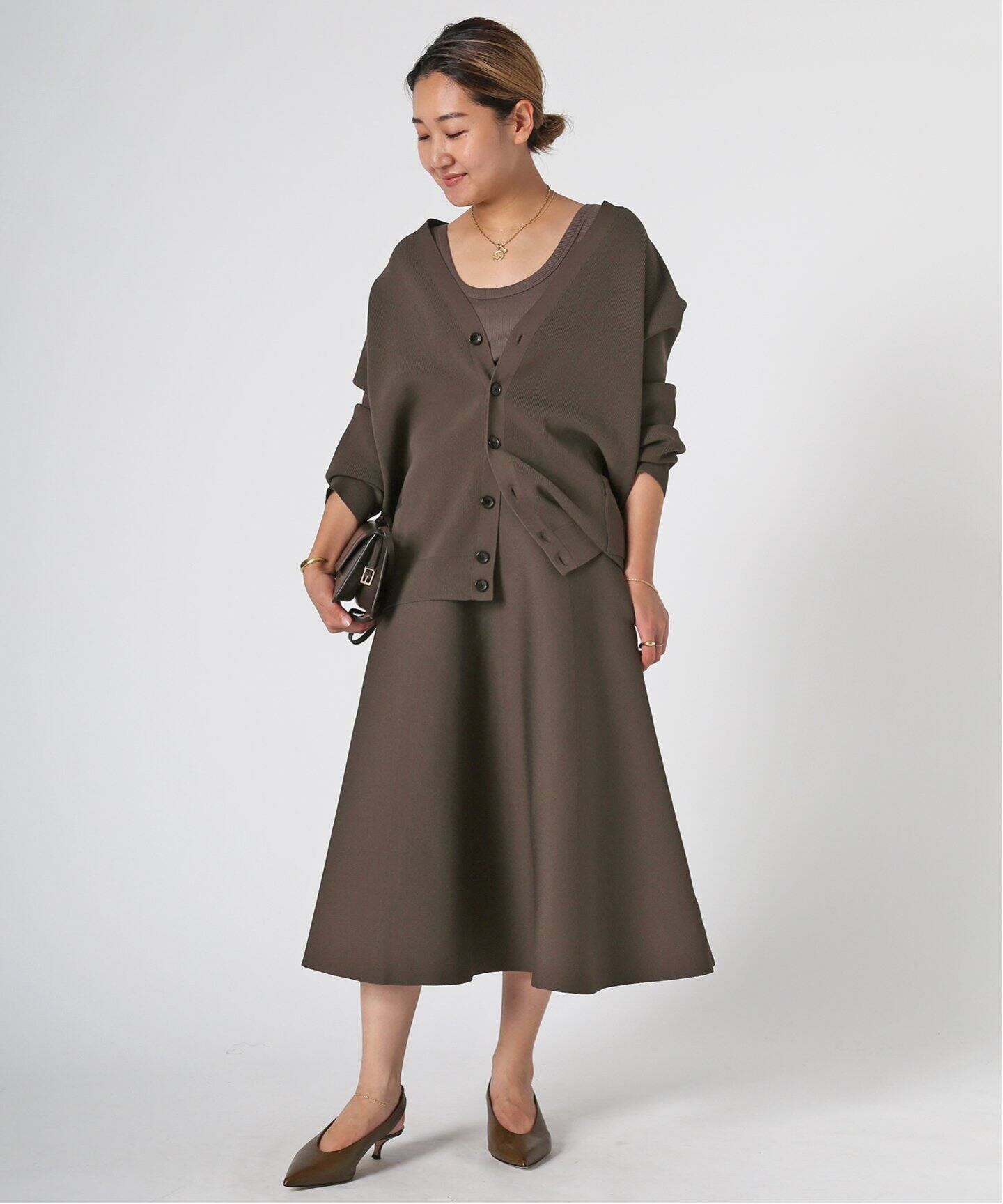 MADISONBLUE/マディソンブルー】 BIG KNIT Vネック カーディガン  