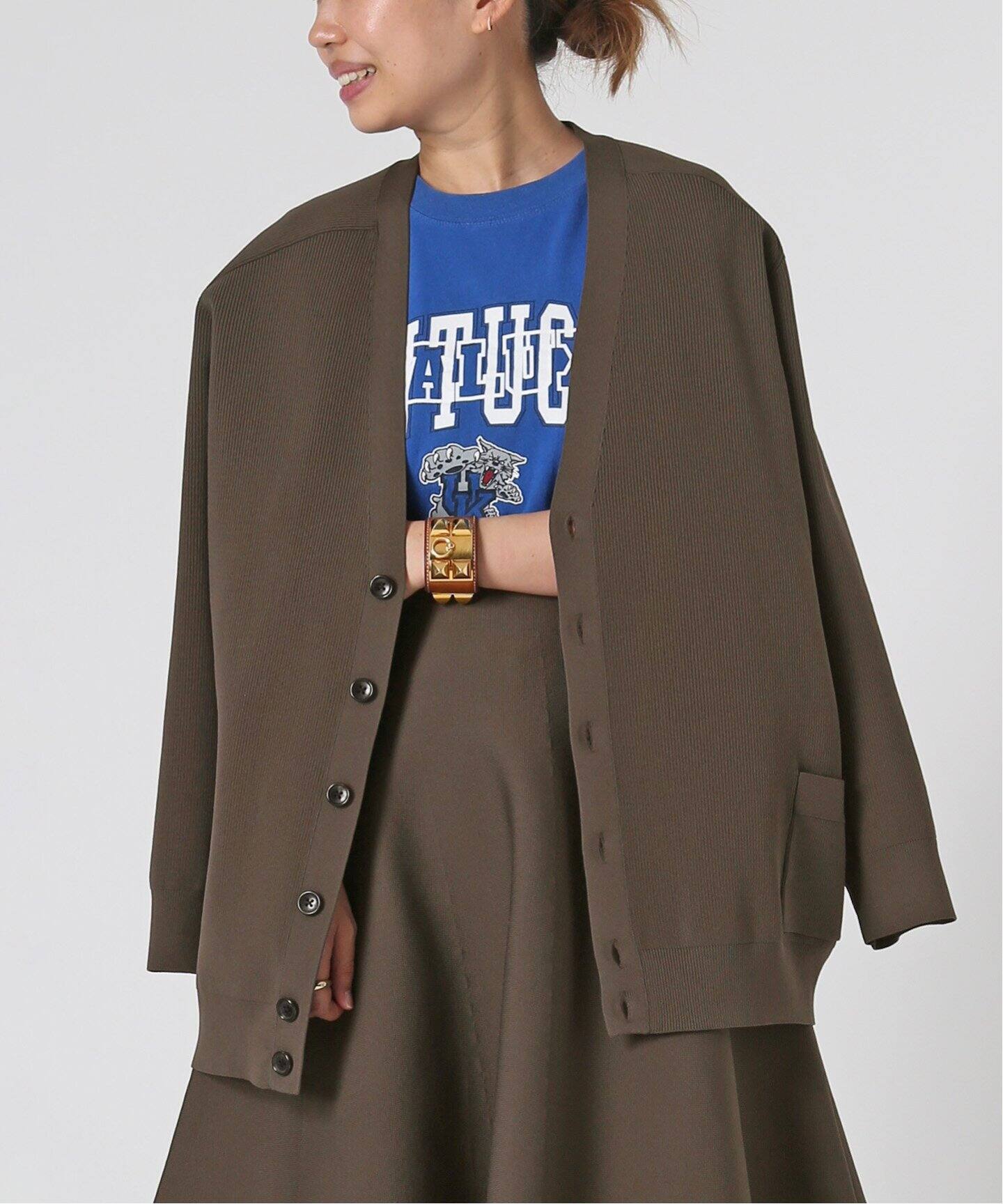 MADISONBLUE/マディソンブルー】 BIG KNIT Vネック カーディガン  