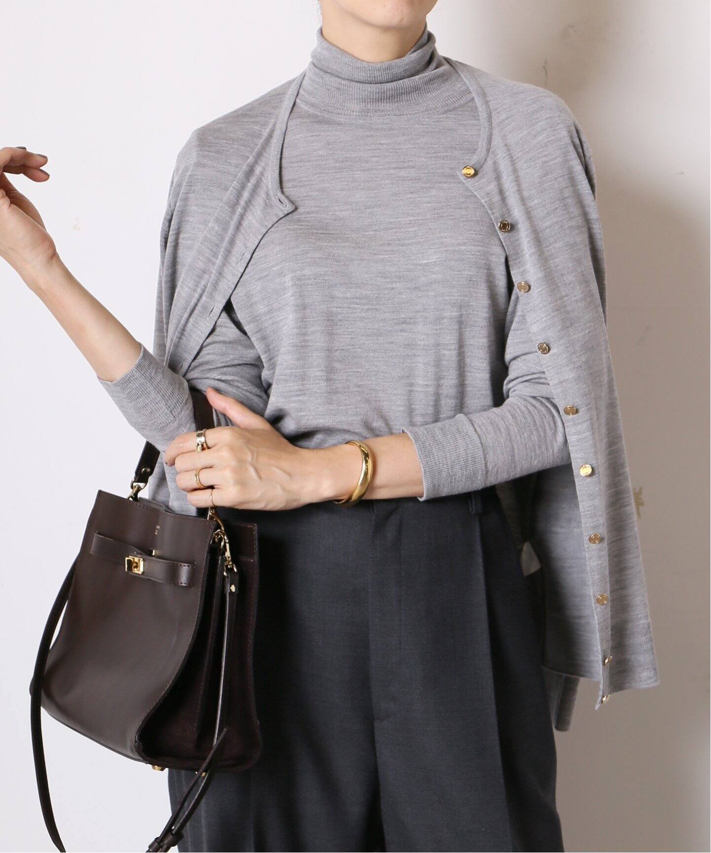 FF30 クルーネック オーバーカーディガン（カーディガン）｜MUSE de  