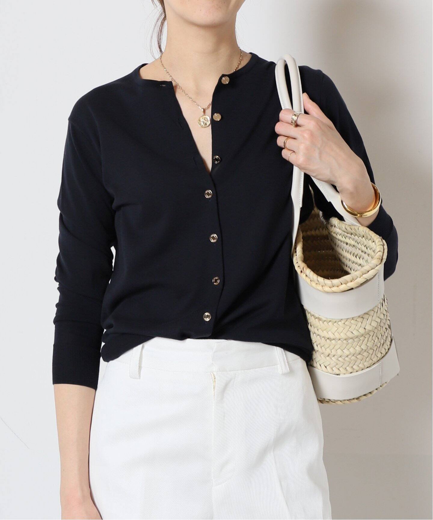 FF grace クルーネック カーディガン（カーディガン）｜MUSE de  