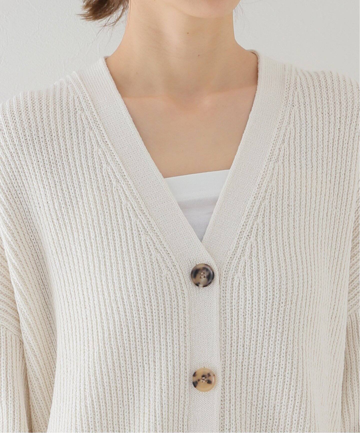 Si/Co Relax Vネック カーディガン（カーディガン）｜MUSE de Deuxieme  