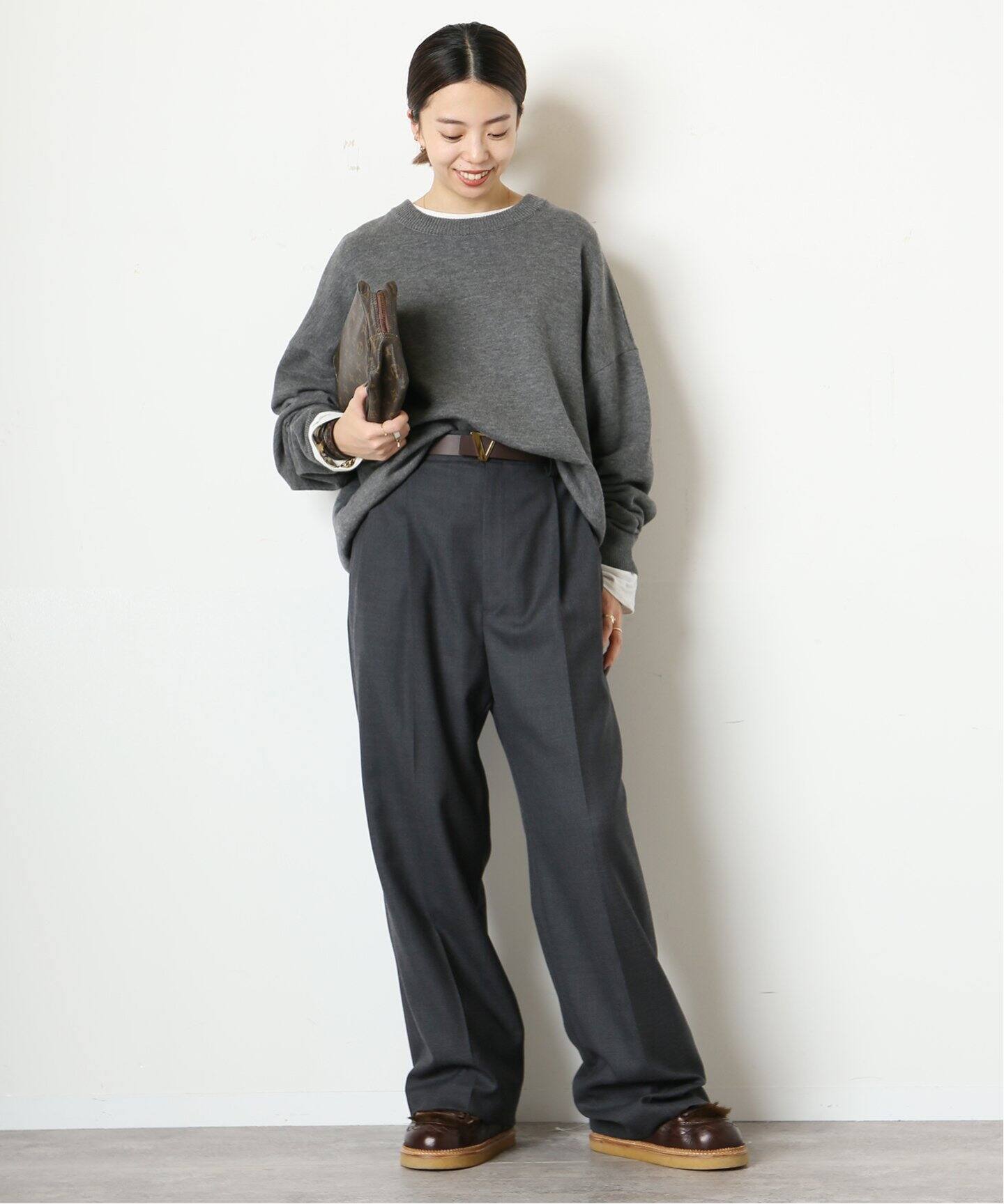 MUSE de Deuxieme Classe *Basic ニットグレー 