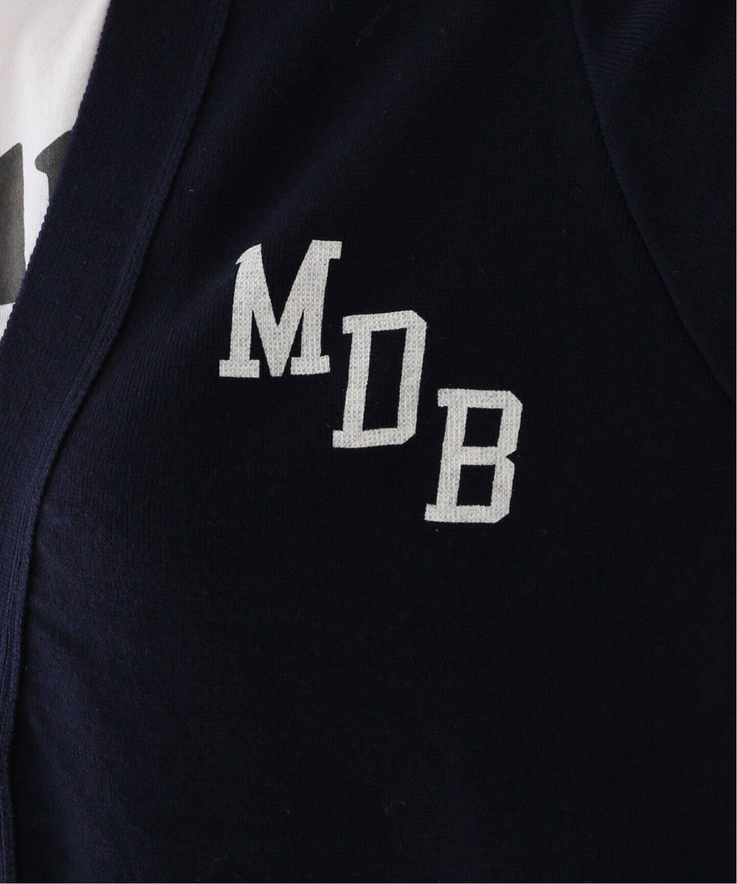 マディソンブルーMDBロゴ入りコットンカーディガン - 長袖