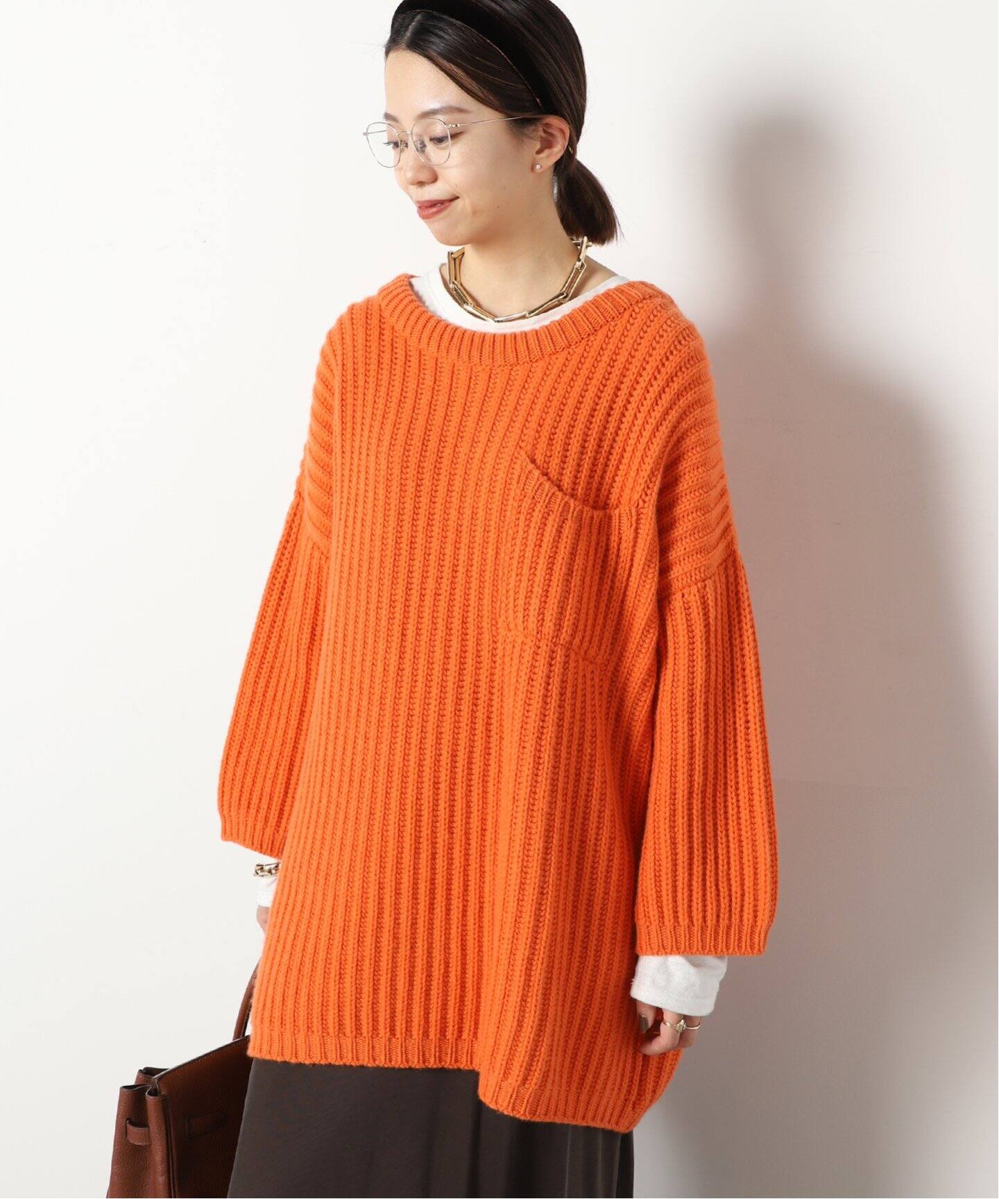 QUEENE&BELLE/クイーンアンドベル】Ely RIB Sweater（ニット／セーター 