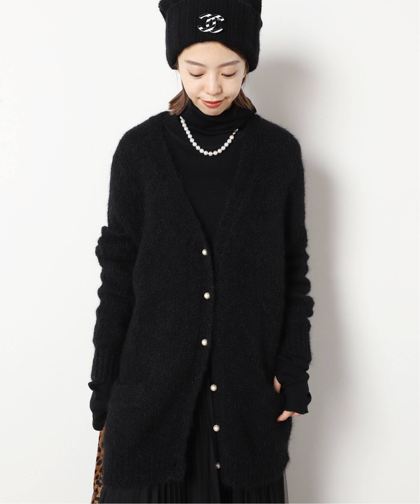 MADISONBLUE/マディソンブルー】LOOSE BIG MOHAIR MIX カーディガン  