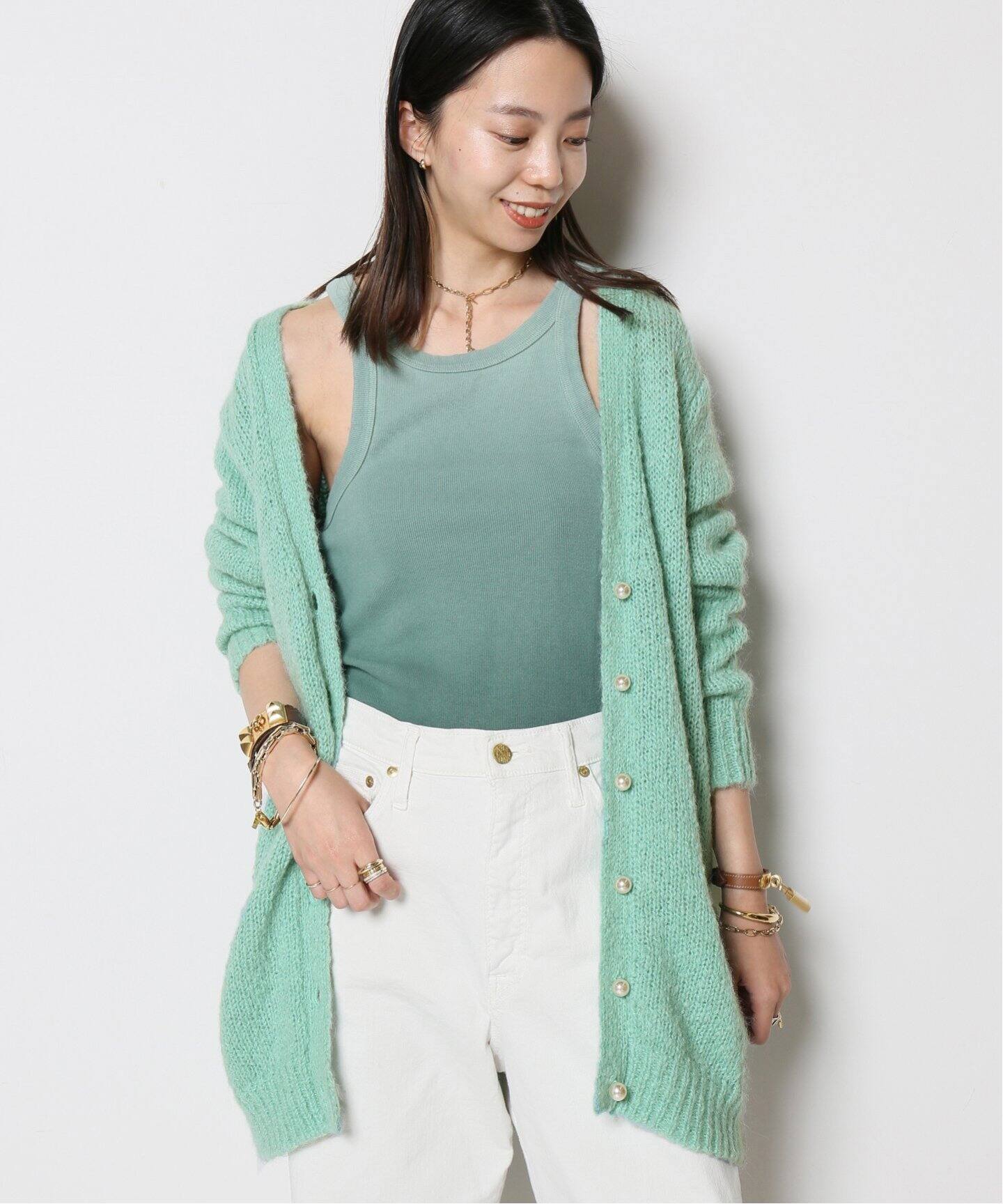 MADISONBLUE/マディソンブルー】LOOSE BIG MOHAIR MIX カーディガン  