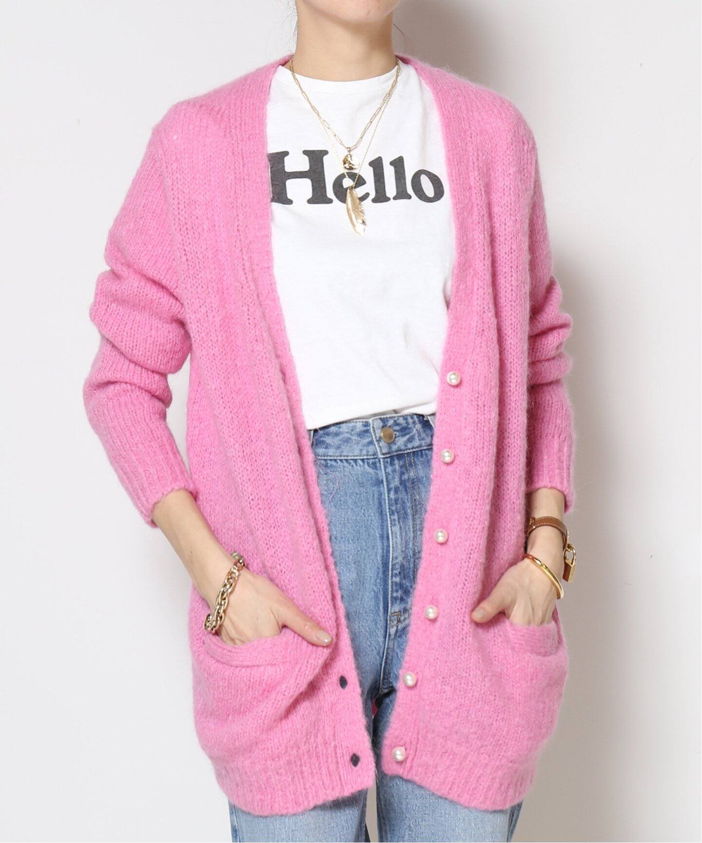 MADISONBLUE/マディソンブルー】LOOSE BIG MOHAIR MIX カーディガン  