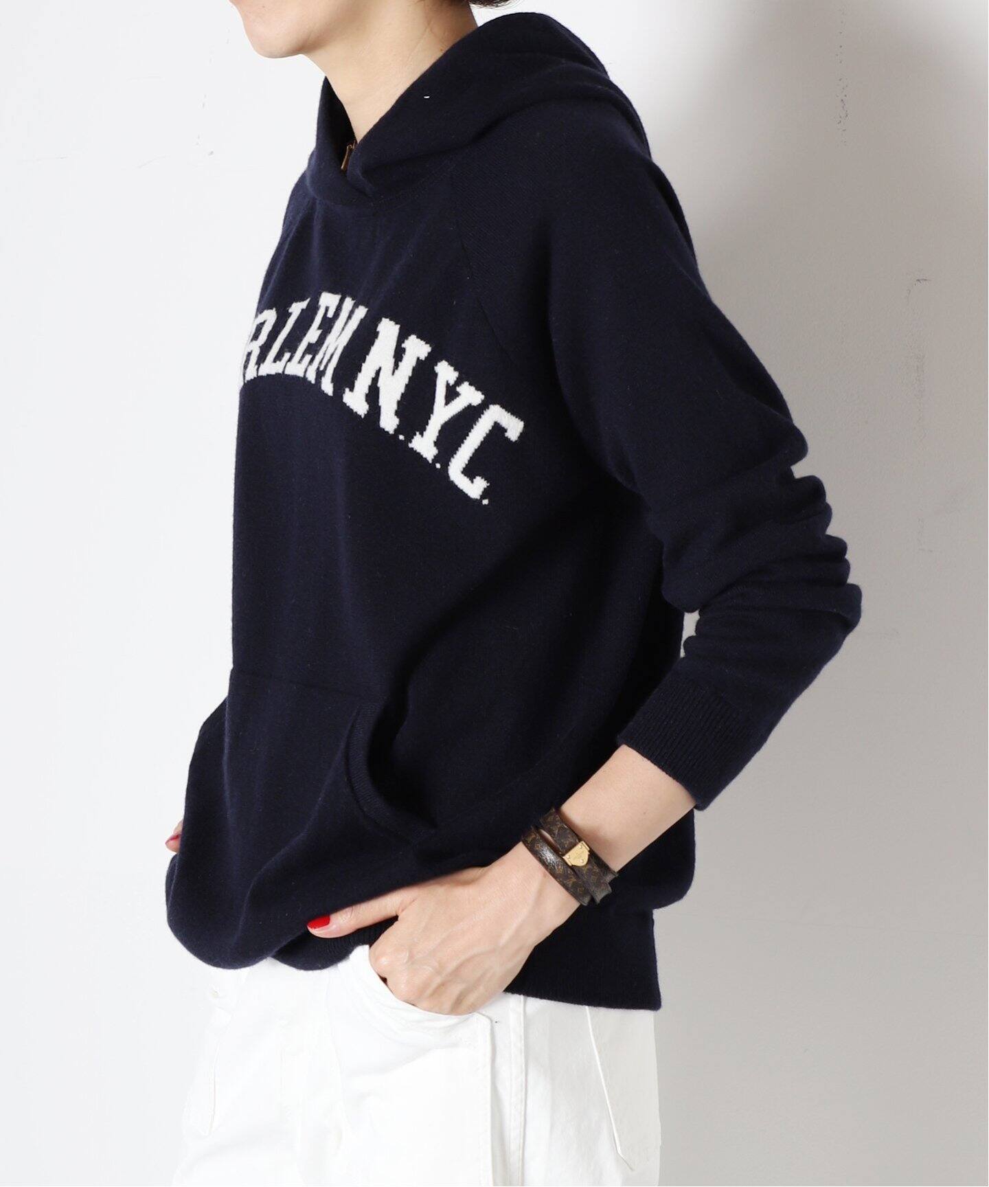 QUEENE&BELLE/クイーンアンドベル】Harlem Hoodie（ニット／セーター  