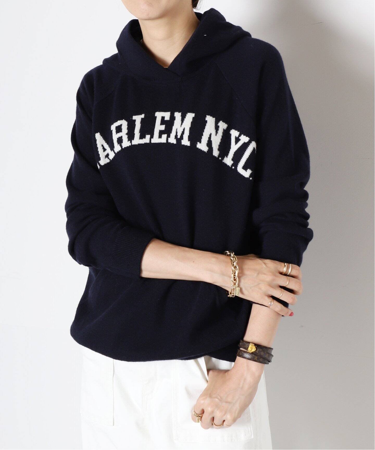 QUEENE&BELLE/クイーンアンドベル】Harlem Hoodie（ニット／セーター  