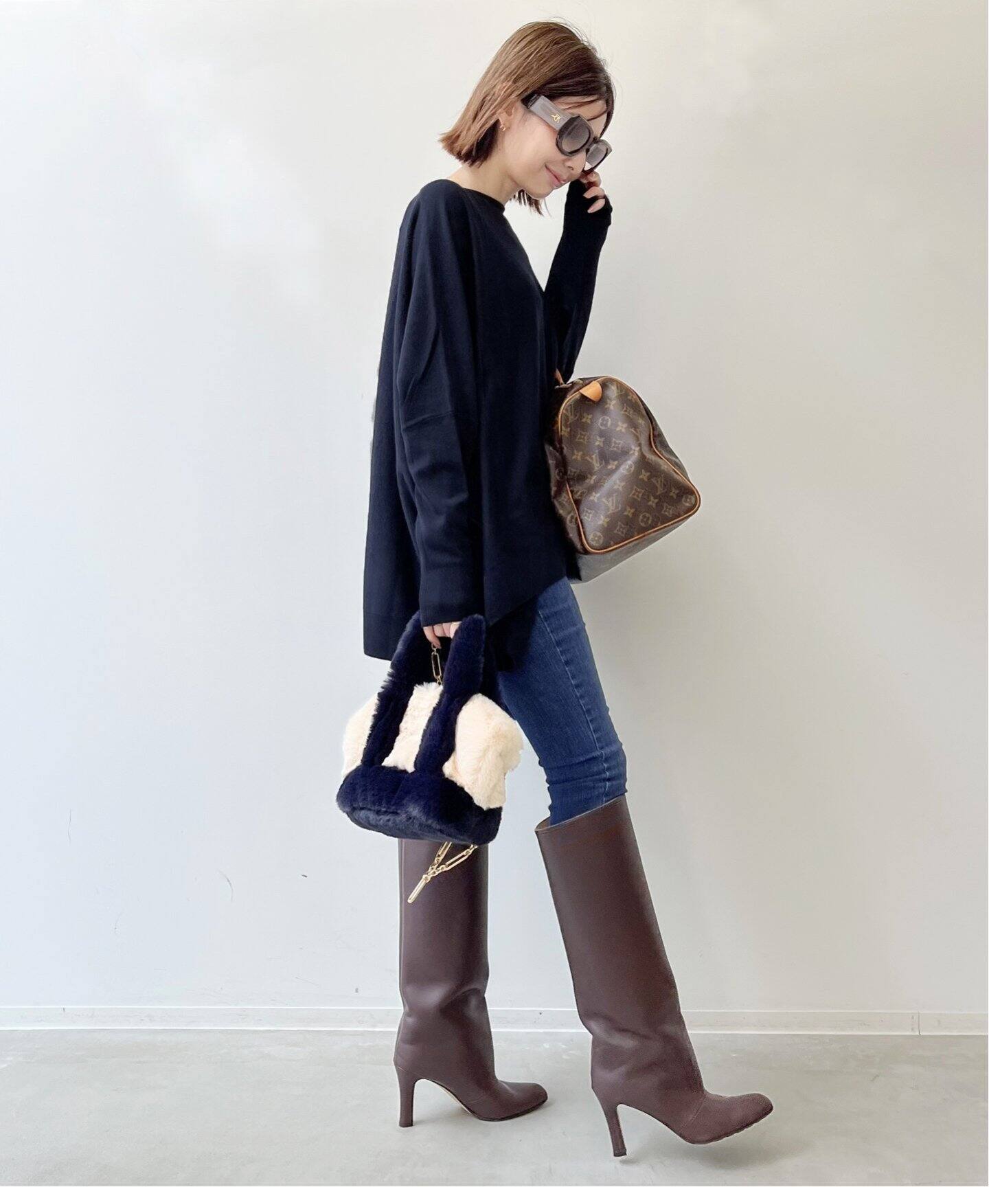 B/N Volume Knit（ニット／セーター）｜L