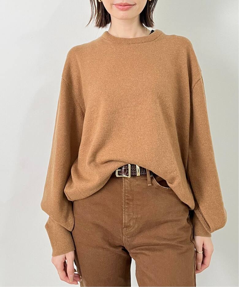 Cashmere C/N Poncho Knit（ニット／セーター）｜L
