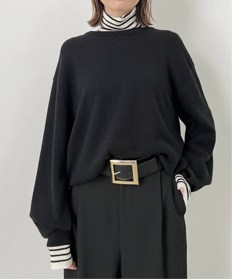Cashmere C/N Poncho Knit（ニット／セーター）｜L