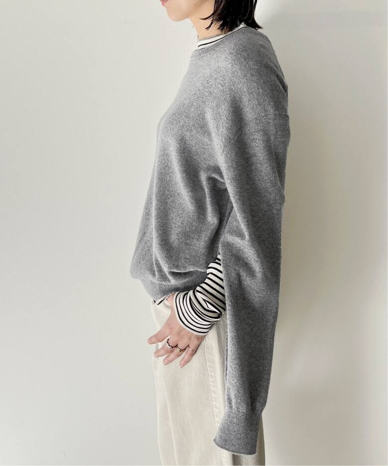 Cashmere C/N Poncho Knit（ニット／セーター）｜L