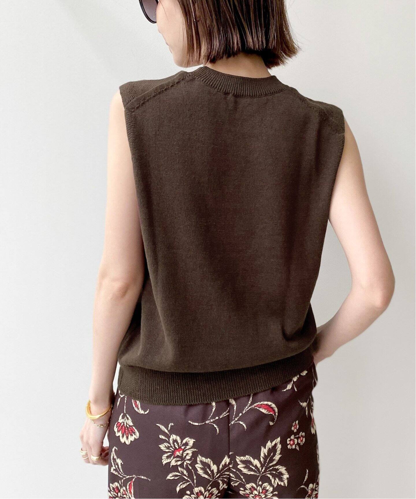 No Sleeve summer Knit（ニット／セーター）｜L