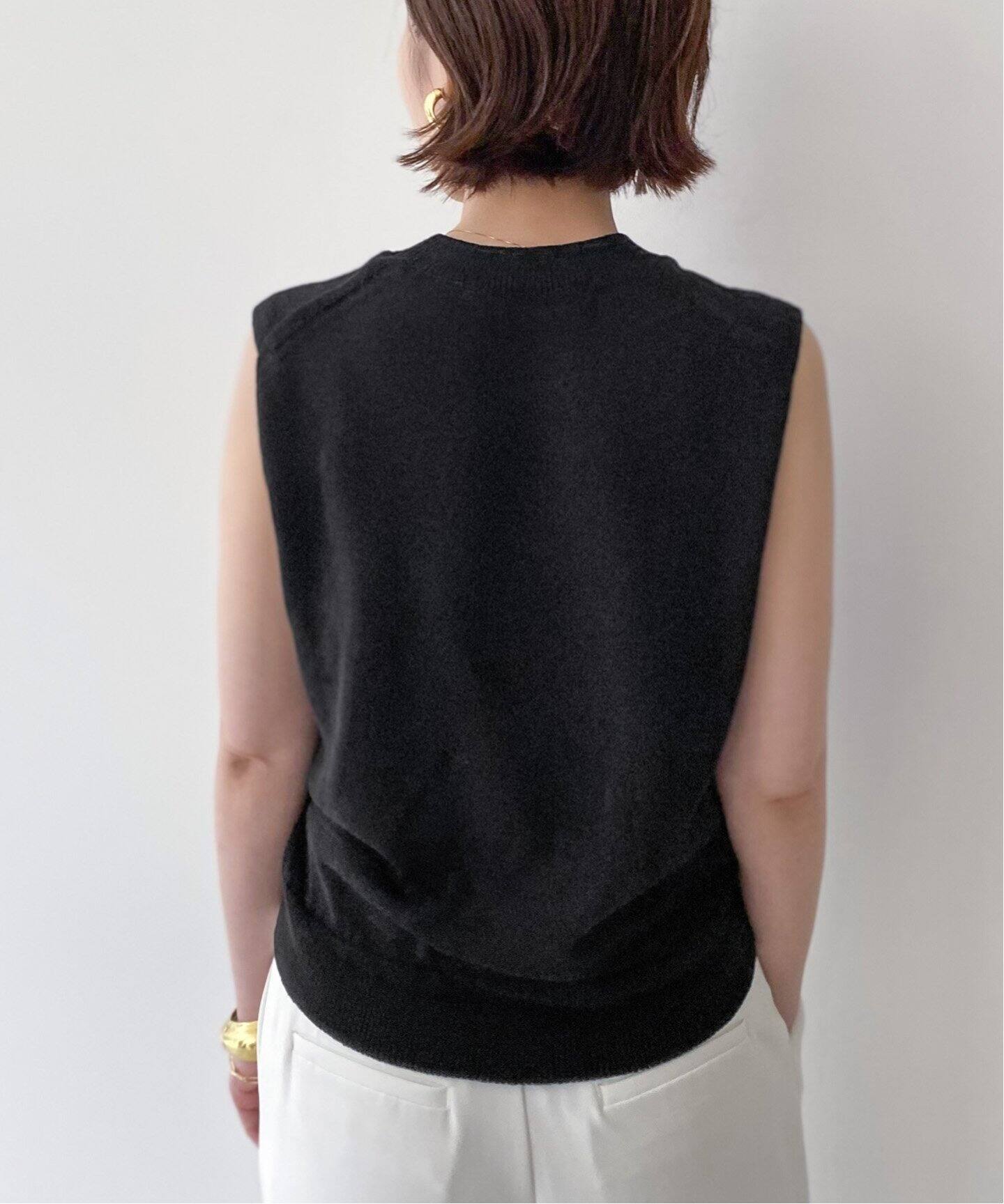 No Sleeve summer Knit（ニット／セーター）｜L