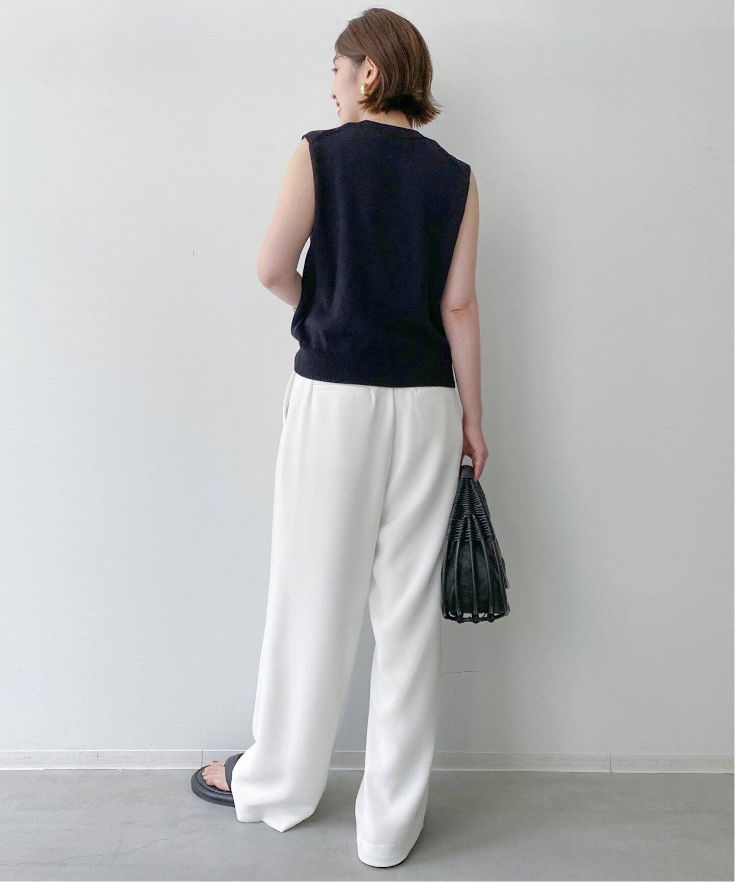 No Sleeve summer Knit（ニット／セーター）｜L