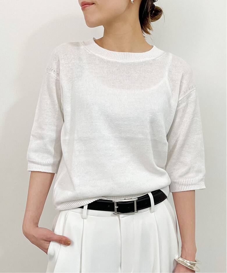 Short sleeve summer knit（ニット／セーター）｜L