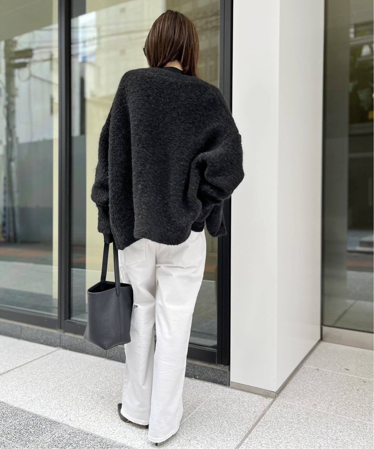 Chunky Boucle Cardigan（ニット／セーター）｜L 