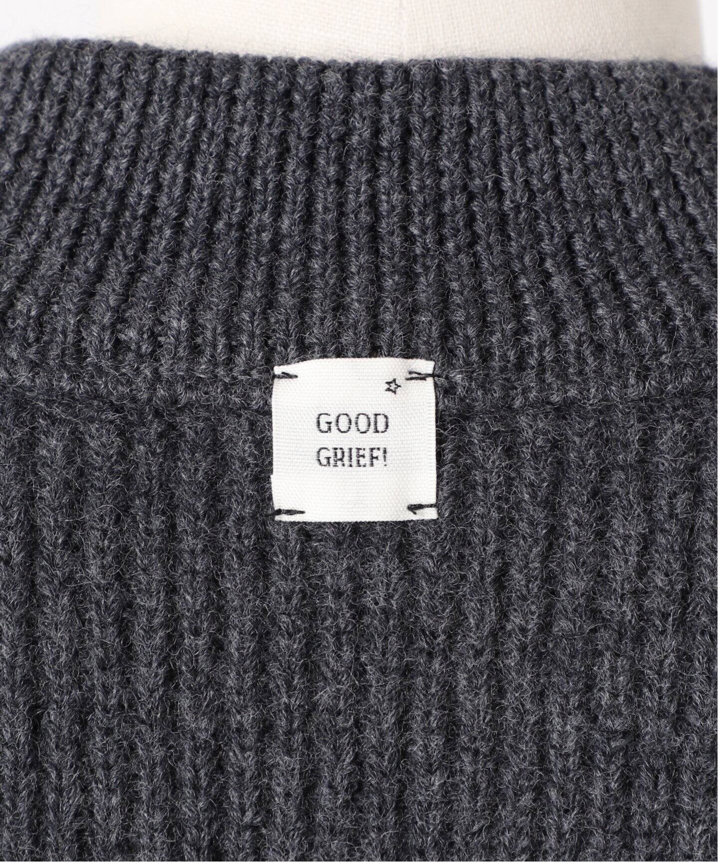 GOOD GRIEF!/グッドグリーフ】Knit Zipped Pullover（ニット／セーター 
