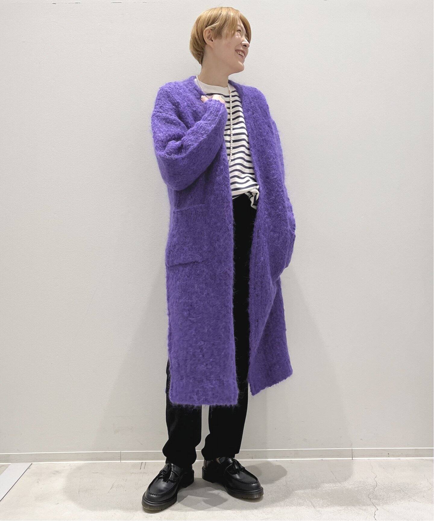 HAVEL studio/ハーヴェル スタジオ】MOHAIR MIX HAND KNIT CARDIGAN 
