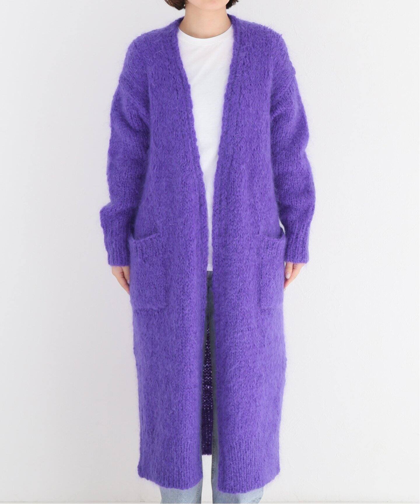 HAVEL studio/ハーヴェル スタジオ】MOHAIR MIX HAND KNIT CARDIGAN 