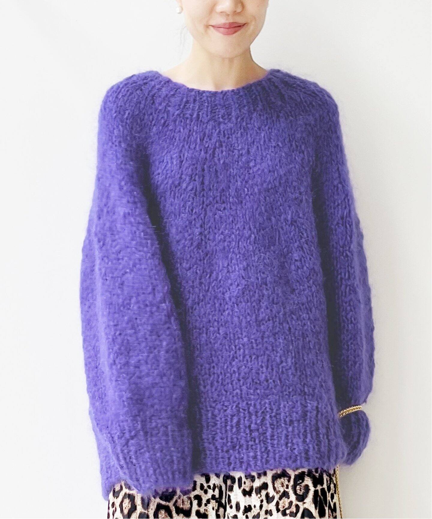 HAVEL studio/ハーヴェル スタジオ】MOHAIR HAND KNIT PULLOVER 