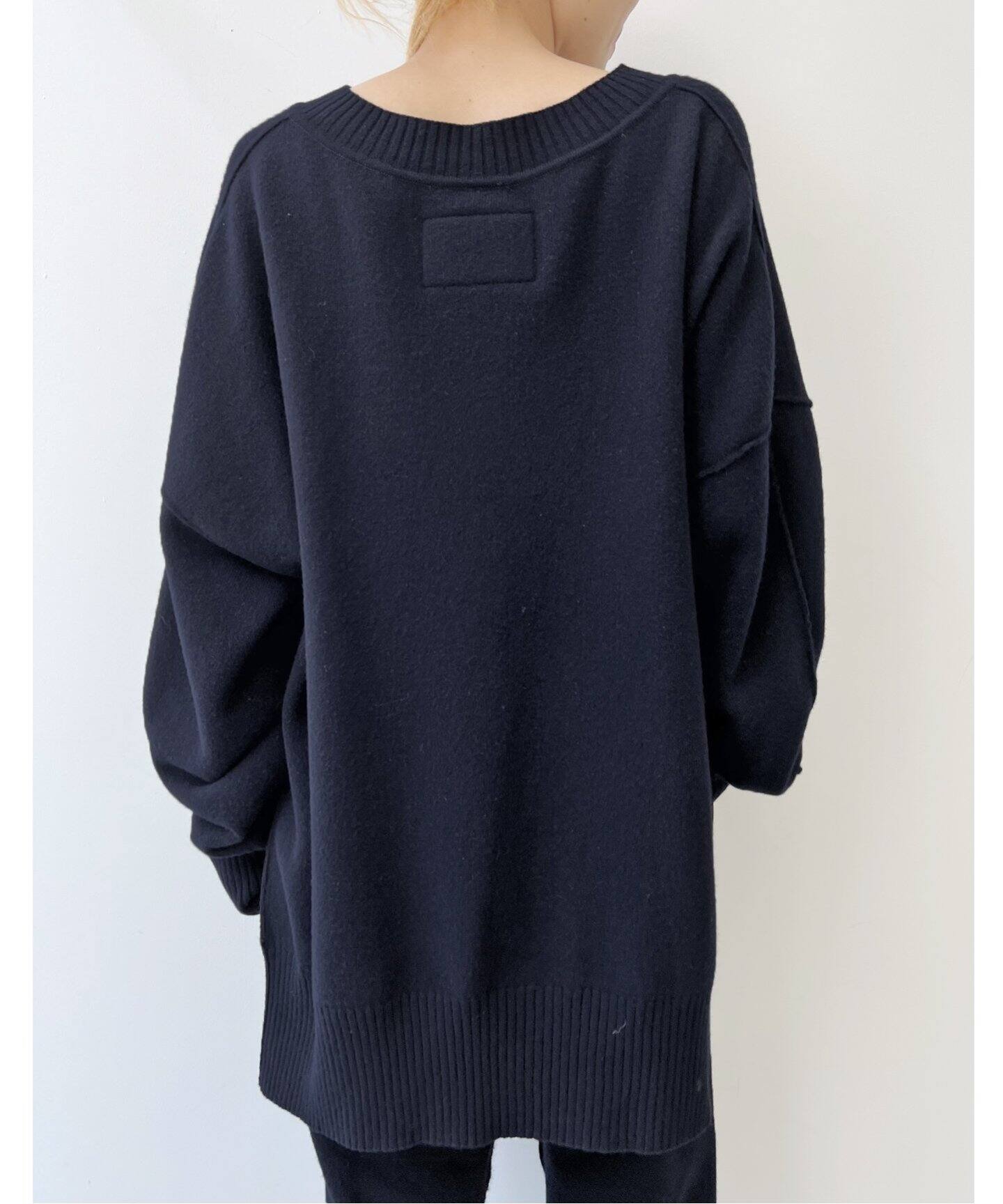 ELE STOLYOF/エレ ストリオフ】Wool pile Reversible Knit Pullover 