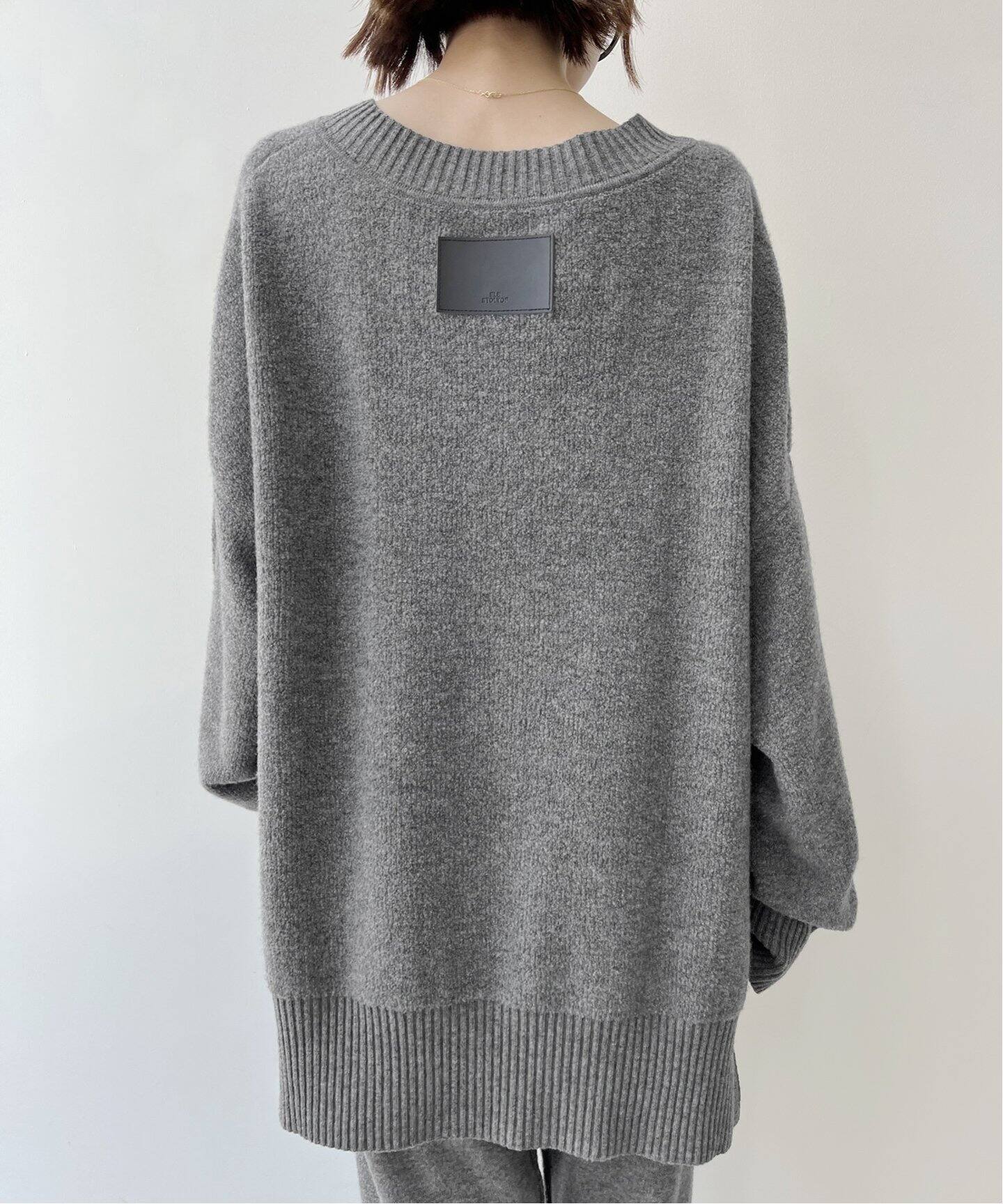 ELE STOLYOF/エレ ストリオフ】Wool pile Reversible Knit Pullover 