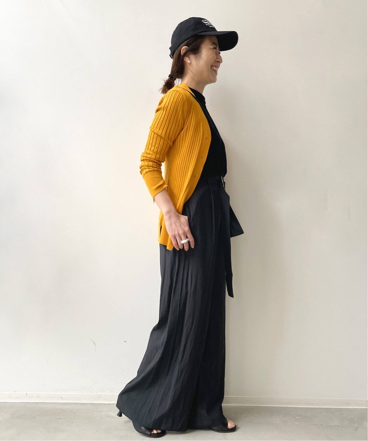 HAVEL studio/ハーヴェル スタジオ】RIB CARDIGAN（カーディガン）｜L 