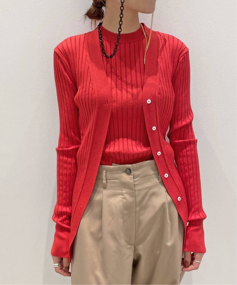 HAVEL studio/ハーヴェル スタジオ】RIB CARDIGAN（カーディガン）｜L 