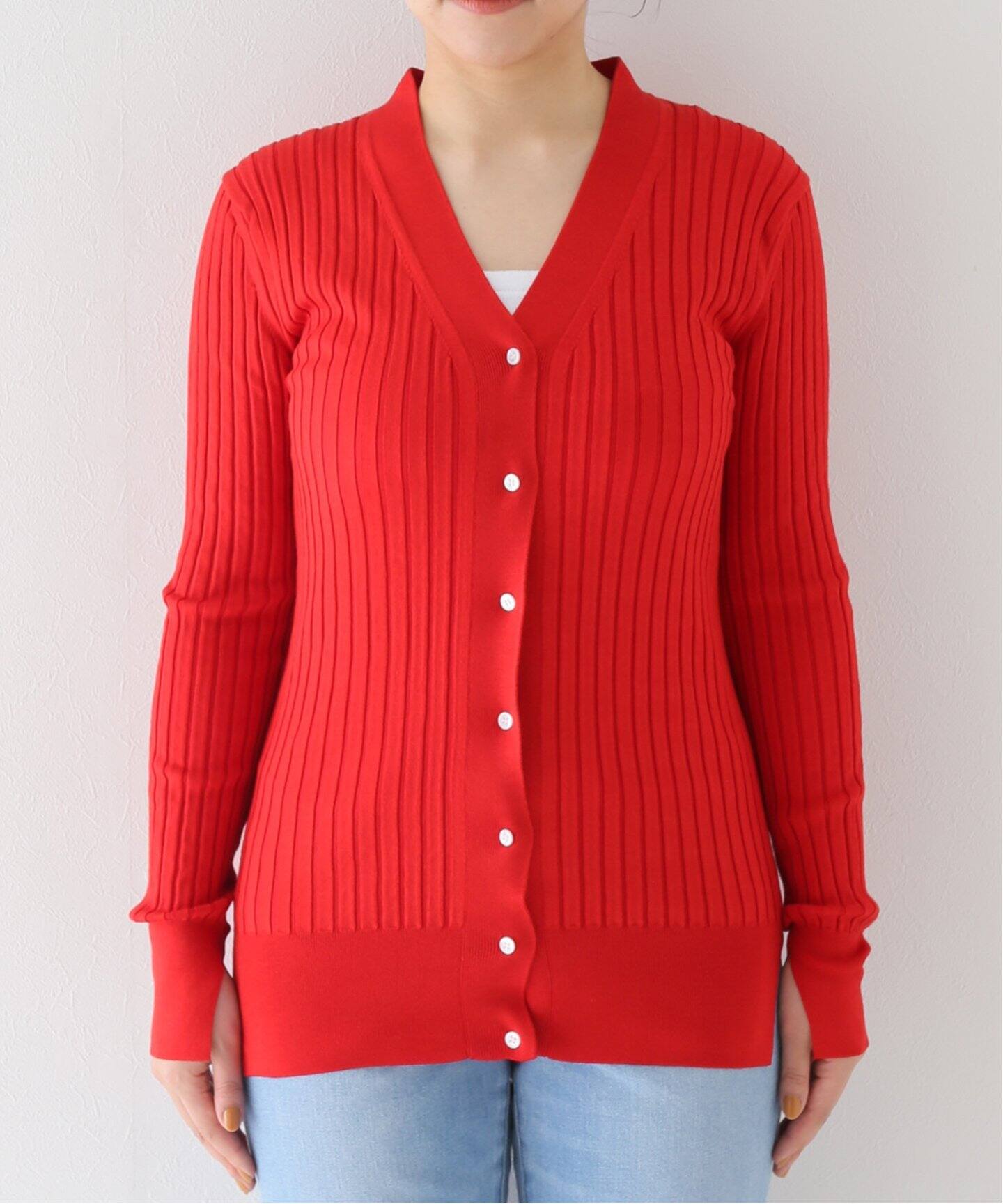 HAVEL studio/ハーヴェル スタジオ】RIB CARDIGAN（カーディガン）｜L  