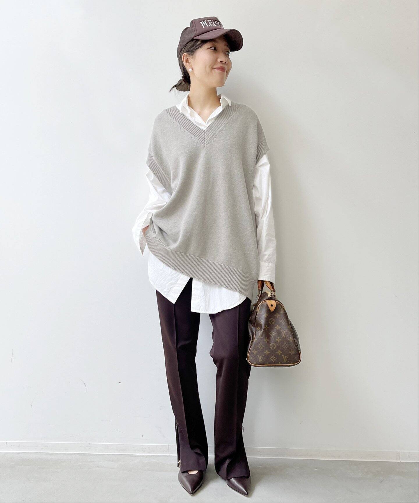 STUDIO NICHOLSON/スタジオ ニコルソン】Merino cotton knit vest 