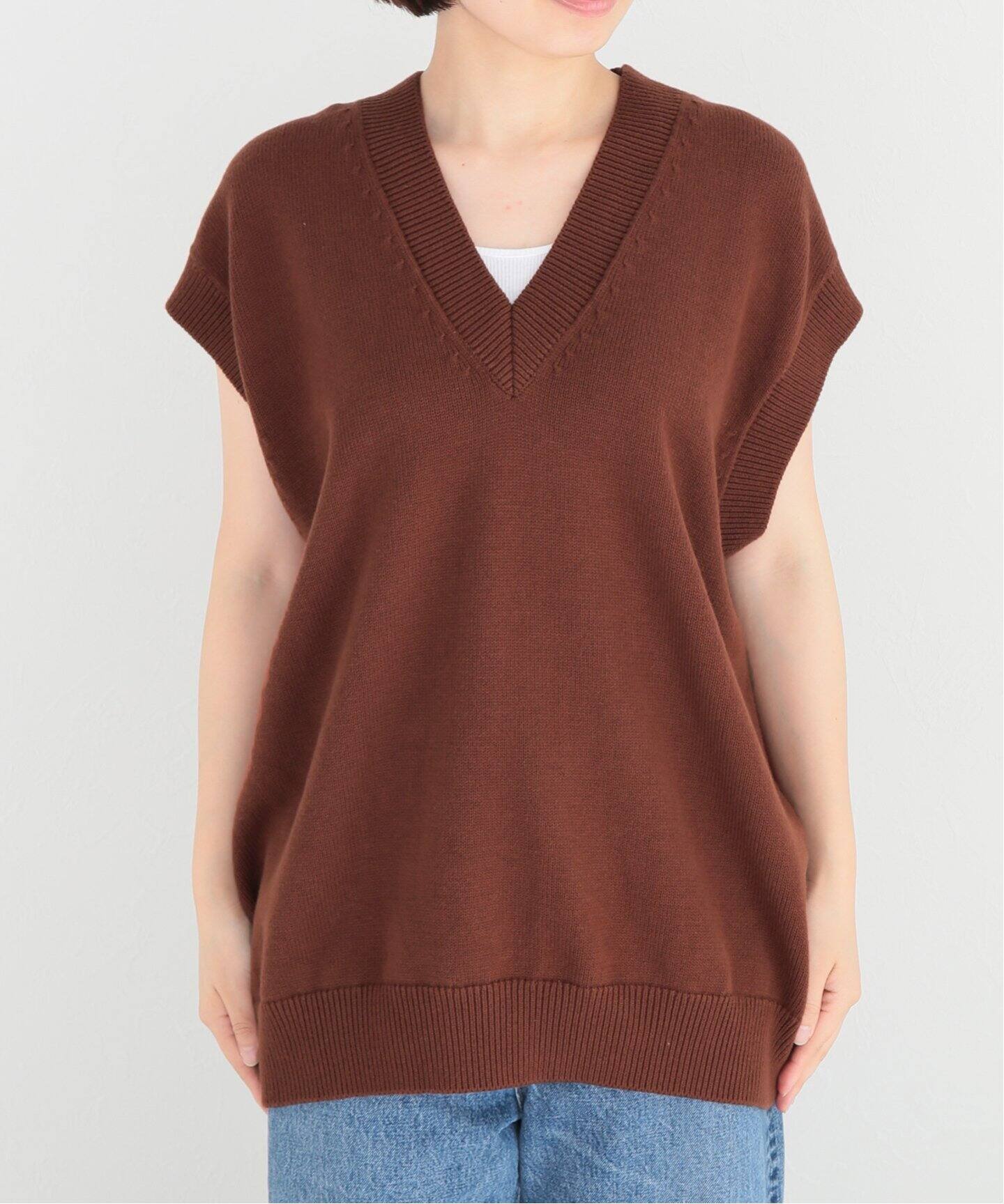 STUDIO NICHOLSON/スタジオ ニコルソン】Merino cotton knit vest  